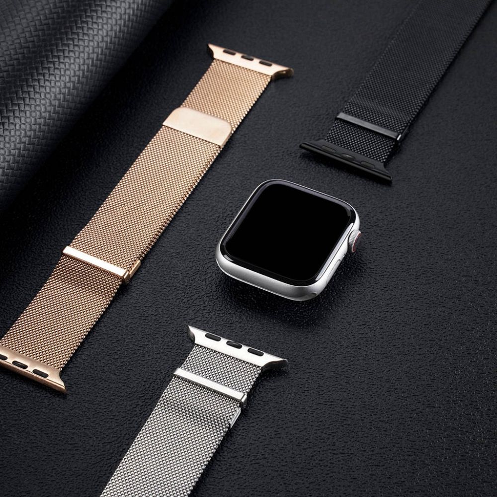 Curea Ceas Dux Ducis Milanese Magnetica din Otel Inoxidabil Apple Watch 38/40/41mm - Albastru - 3 | YEO